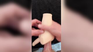 Accidentally nutting backside blaster stroker Fleshlight