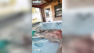 Lets Take A Bathtub Together In The Hottub! Solo Getting off