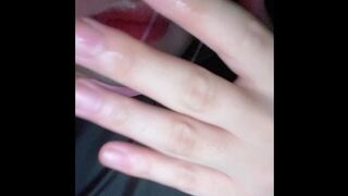 デブ女装は車で射精