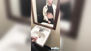 Risky Climax In A Pizza Place Tub