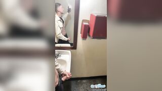 Risky Climax In A Pizza Place Tub