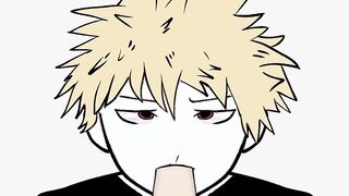 Katsuki Bakugo having joy with Izuku