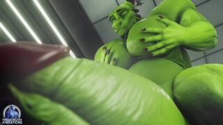 Reached His Apex, Syrl Dragon Hyper Macro Muscle Growth Cartoon