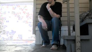 Risky Daytime Undress & Tee-shirt Tear