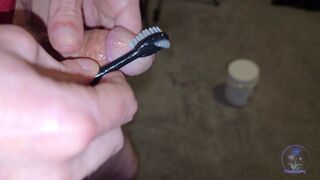 Vlog First-ever Time Exfoliating My Meatpipe Head With Toothbrush And Coconut Lube