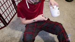 Vlog First-ever Time Exfoliating My Meatpipe Head With Toothbrush And Coconut Lube