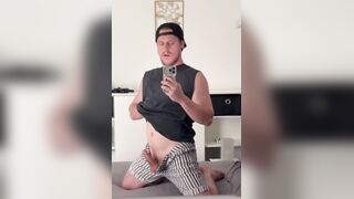 Masturbate Off Caught in the Mirror - Tasted in the End