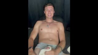 Wanking My Pulsing Beefstick In Couch