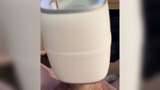 Nutting on my deep-throat job machine