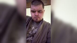 Plump massive boy blows immense geyser!