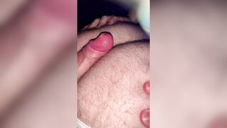 Close-up intrusion of fur covered good-sized rump