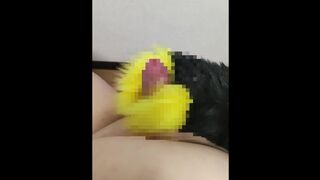chinese lush Getting off with fluffy forearms