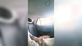 Carfun solo outdoor wank off at the parking pile