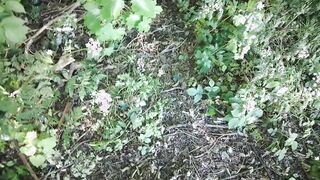 Peeing in Public. Taking a urinate along the ass-pipe.