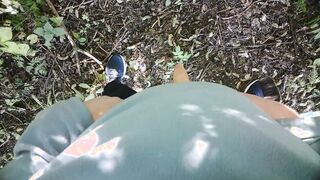 Peeing in Public. Taking a urinate along the ass-pipe.