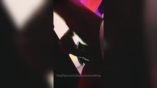 Dangled Latino Masturbating off under the desk at Work