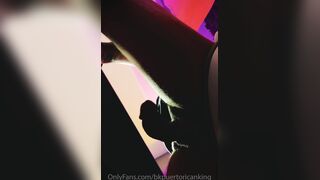 Dangled Latino Masturbating off under the desk at Work