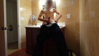 Inexperienced some muscle boy warm masturbating off uncircumcised hefty pink cigar with hammer popshot