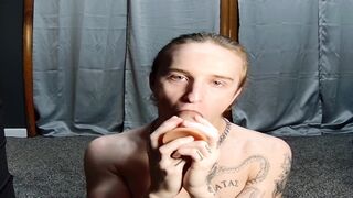 Lad has joy with ample man rod