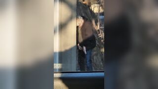 Caught Urinating at Truckstop