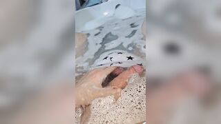 Close up stroking and numerous jizz shots from my meaty uncircumcised dinky.