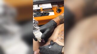 Tattooing my own cock