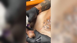 Tattooing my own cock