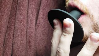 A Taunt of My First-ever Time Gargling a Fake penis :)