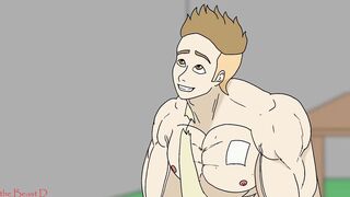 GROWTH GAMES - Muscle Growth Cartoon