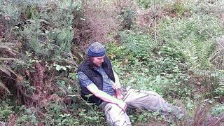 Dude Gets Nude and Milks in the Forest