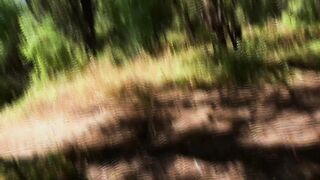 33 In the middle of the trail, we stopped for a suck off