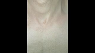 spunk in my gullet, I have fun with your jizz, and I gulp it, close-up, crazy queer, tongue, sloopy