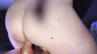 Deep Rectal Fake penis Rail