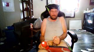 Me draining off using a tenga bowl