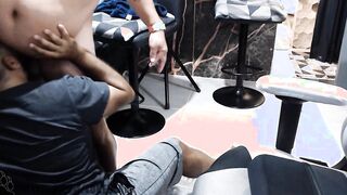 Jism Facial hair with father