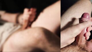 Softly fondling myself with lubricant and wailing until I spunk ;) (Different angles)
