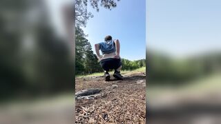 Nasty Milky Guy In The Forest