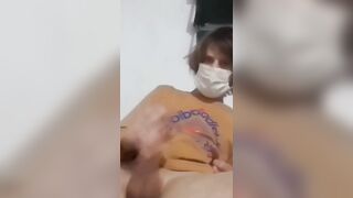 Furry man displaying his man rod