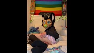 Hairy Femboy  Elevate his microskirt 