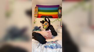 Hairy Femboy  Elevate his microskirt 