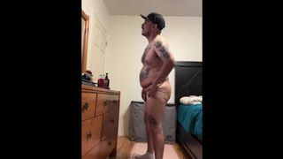 Obese Latino Daily Vlog - Bare Leaping Wanks Workout