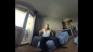 8K VR180 - Solo Masculine Jerk Off Instructions , Queening POINT OF VIEW & Jizz-shotgun Edging Taunt – Utter on FH & OF