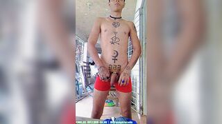 Me vestindo para ir para a academia