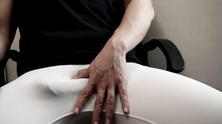 Chinese Dude Noisy Screaming Immense Jizz flow in Lingerie Demand