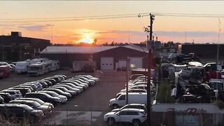 Sunset Canada Milking Uncircumcised Manhood Public Atop Grassy Hill