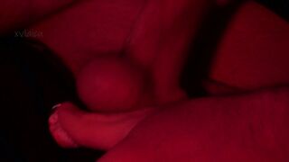 Fondling My Gigantic Hard-on and Unshaved Nut with Infernal Sensation