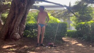 Unclothing bare at room complicated