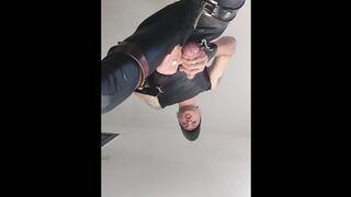 Spandex man, money-shot