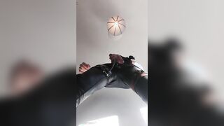 Spandex man, money-shot