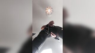 Spandex man, money-shot